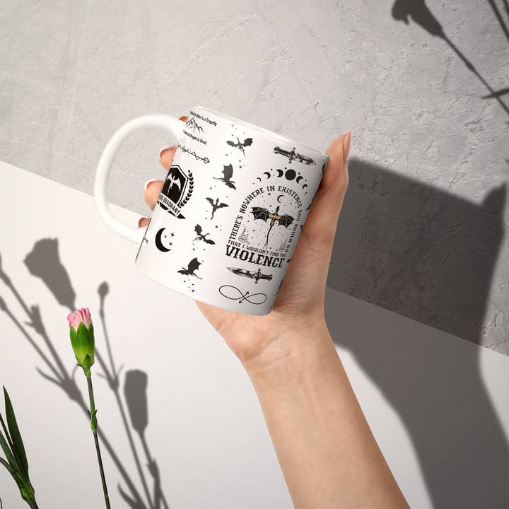 MagicMerchEmporium – wholesale Coffee mug – Fourth Wing Dragon Mug6