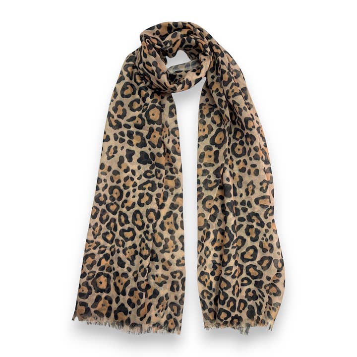 Lili Scarves - Wholesale Scarf – Women's - Leopard Digital Print Scarf