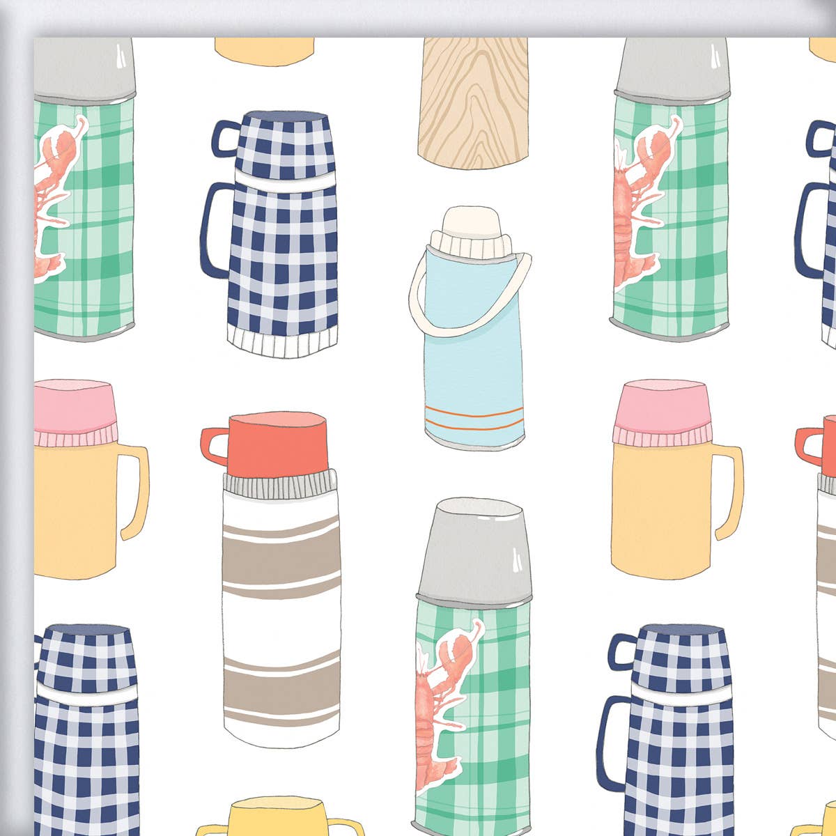 Sara Fitz - Wholesale Wrapping Paper Roll - Thermos Gift Wrap0