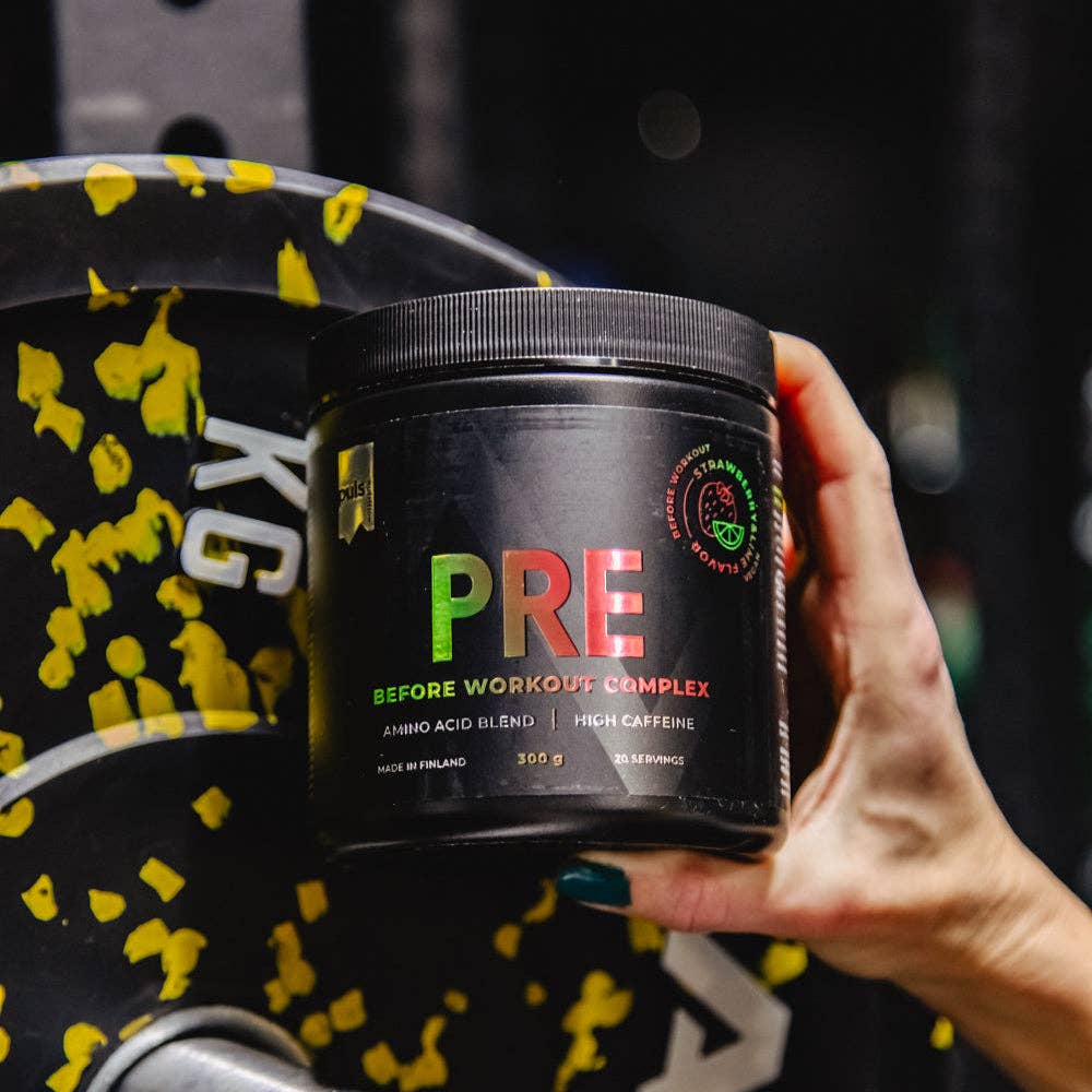 Puls Nutrition - Wholesale Protein/Superfood Powder - PRE-WORKOUT COMPLEX Strawberry-Lime 300g1