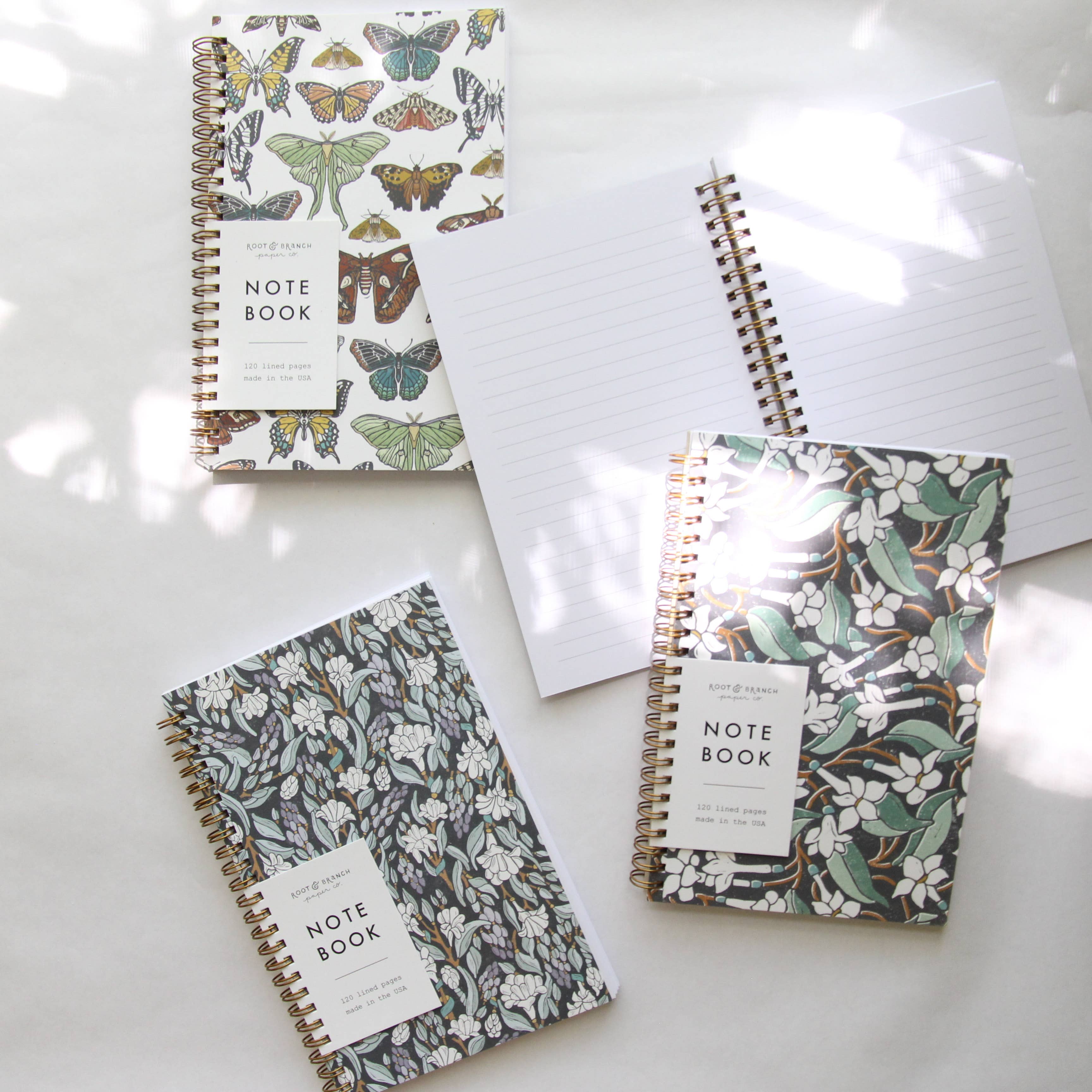 Root & Branch Paper Co. – Caderno por atacado – Caderno Encadernado em Espiral Forest2