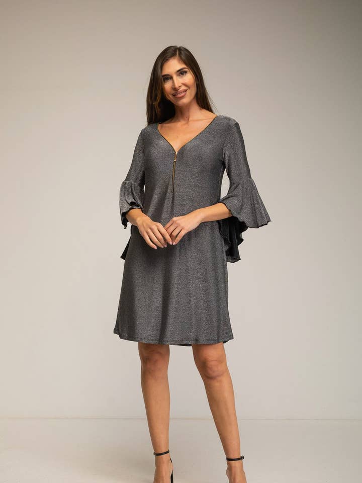 Julie d orleac - Venta al por mayor Vestido - Mujer - Vestido corto con cremallera en el escote . Ideal eventos0