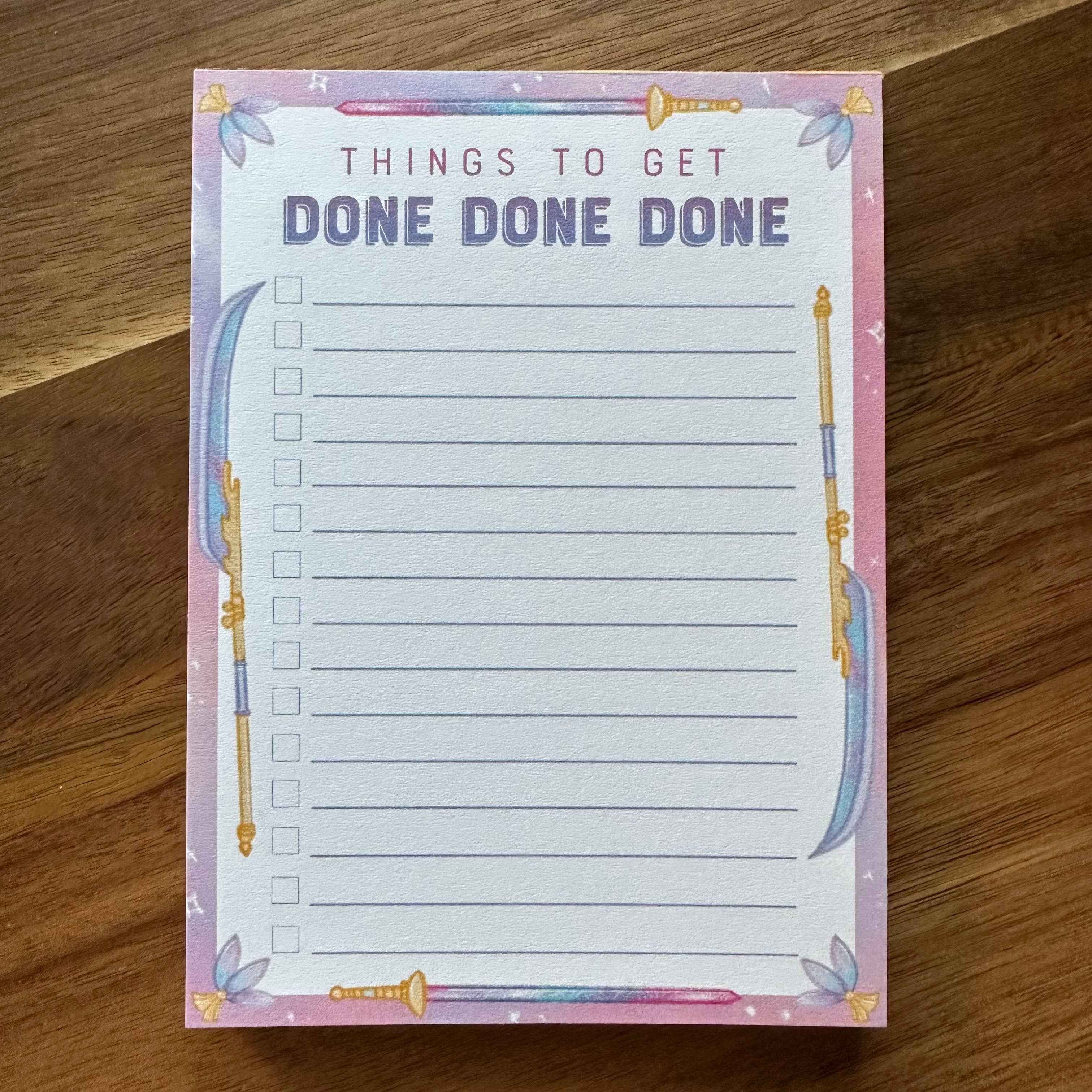Designs with Jamie - Wholesale Notepad - Things to get Done Done Done Kpop Demon Hunters Notepad2