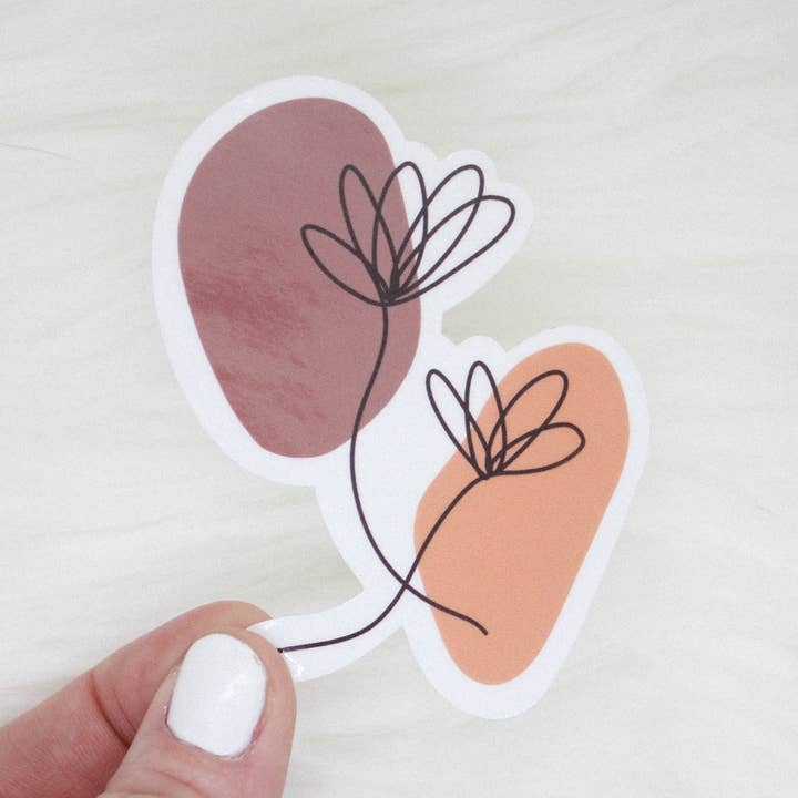 Abstract Flowers Stickers for wholesale by Shop Katherine Marie