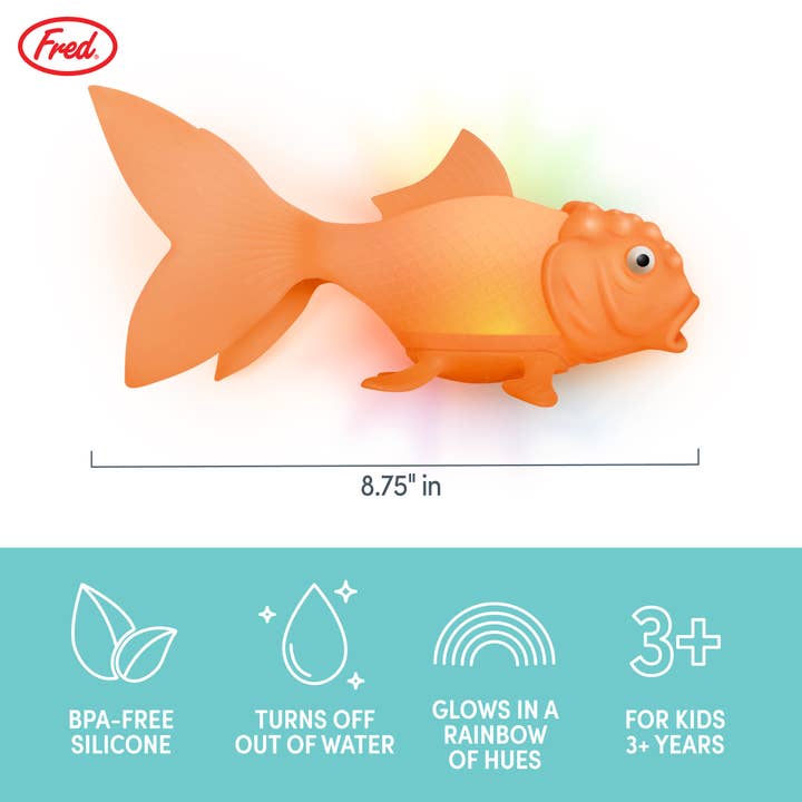 Fred & Friends - Wholesale Bath Toy - Baby - Koi Toy - Light-Up Goldfish - Bath & Pool Toy6