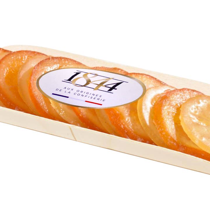 Candied Fruit Containers (oranges, candied lemons, 200 g) for wholesale by Confiserie 1844