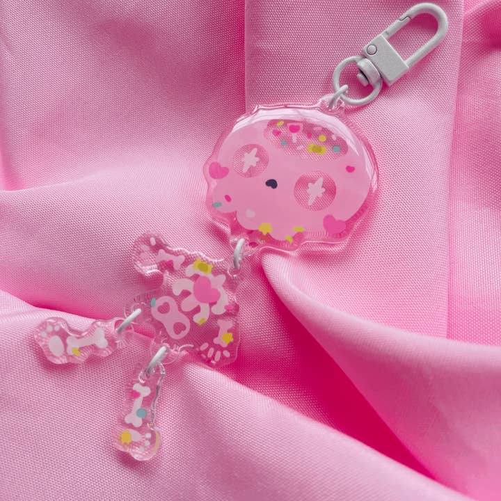 Spookachtige Skelly Dancing sleutelhanger! voor wholesale door Tifffnay