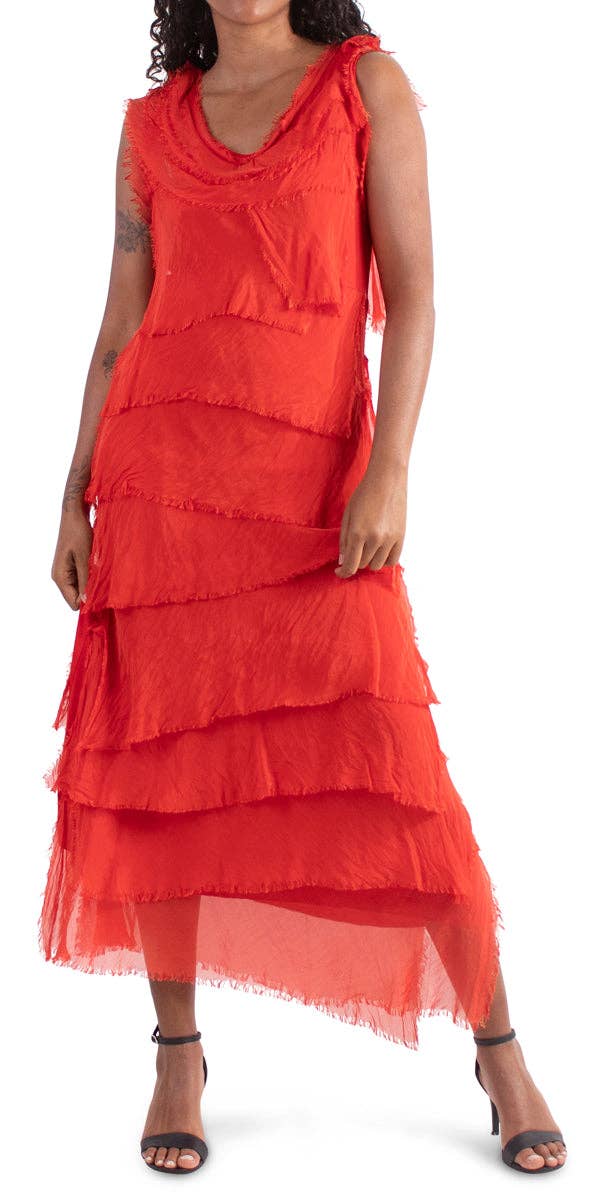 Gigi Moda - Wholesale Dress - Women's - Full Length Ruffle Dress12