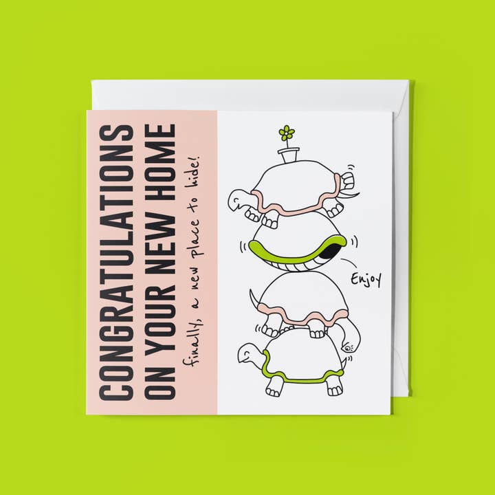 Carte de voeux pour animaux : A New Place To Hide pour la vente par THE BEASTY FARM