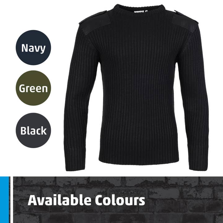 TuffStuff Workwear - Wholesale Knitted jumper – Men′s - Fort Crew Neck Jumper, Durable Mens Heavyweight Knit2