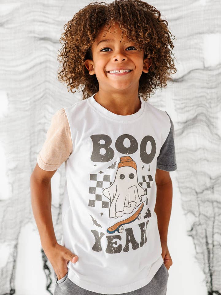 Boo-Yeah | COLOR-BLOCK TEE for wholesale by Made By Molly