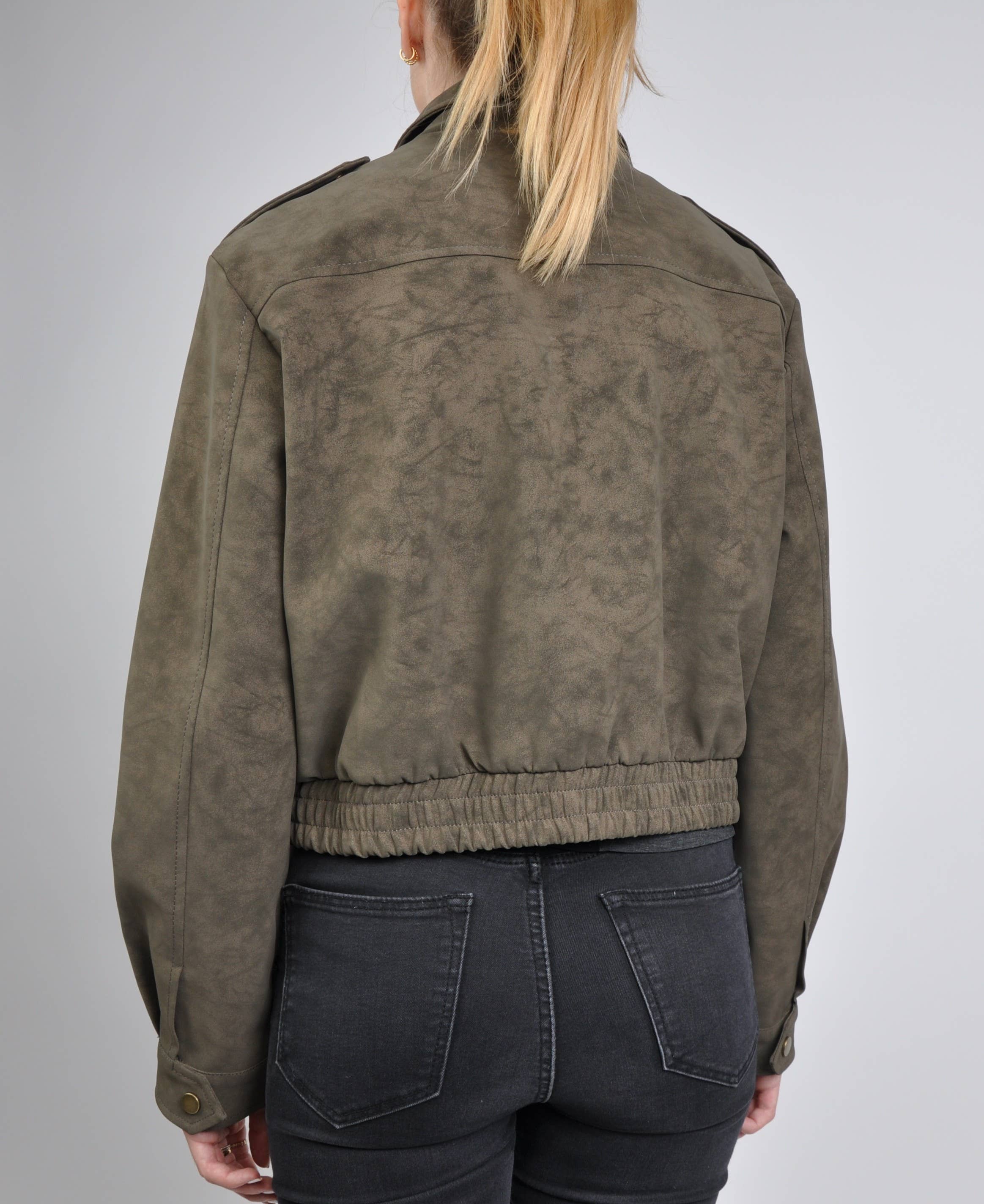 KZELL PARIS - Wholesale Jacket - Women's - WATERPROOF SUEDE-EFFECT SHORT JACKET2