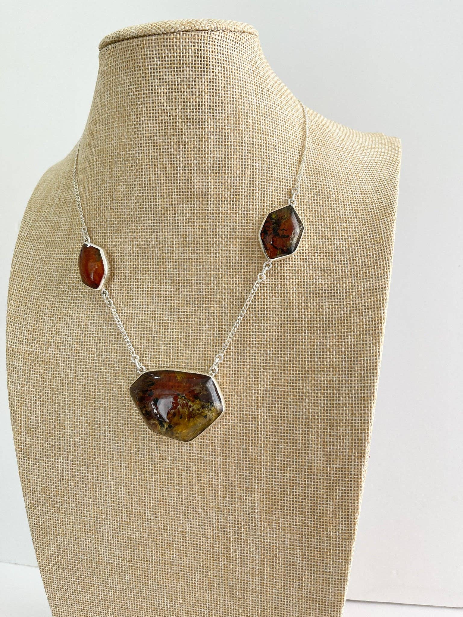 Luna By Cinthia Garcia - Wholesale Pendant/Charm Necklace - Amber Necklaces1