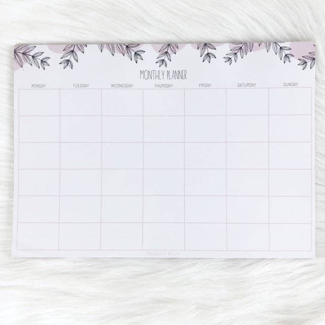 Monthly Planner Pad for wholesale by Project Plan