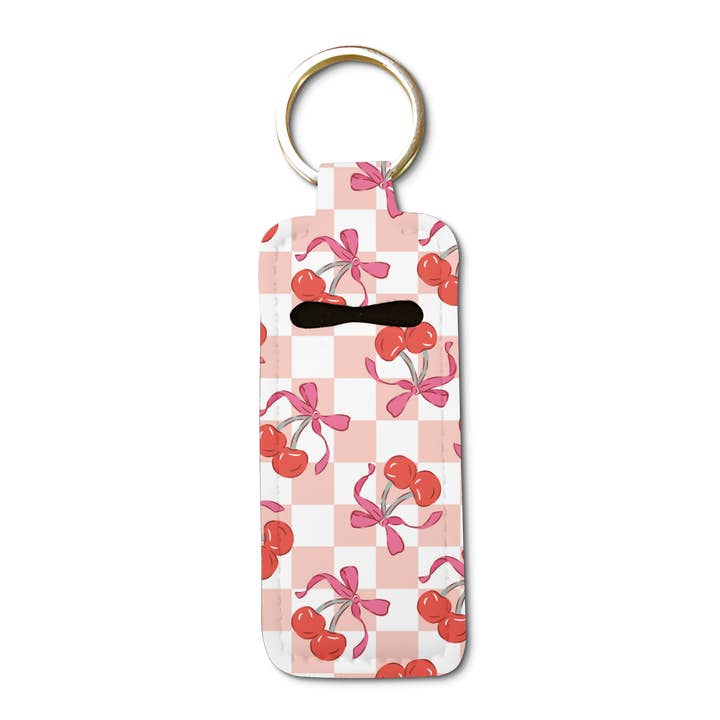 Teddy Transfers - Wholesale Lip Balm Case/Holder - Cherry Picnic Chapstick Lip Gloss Holder0