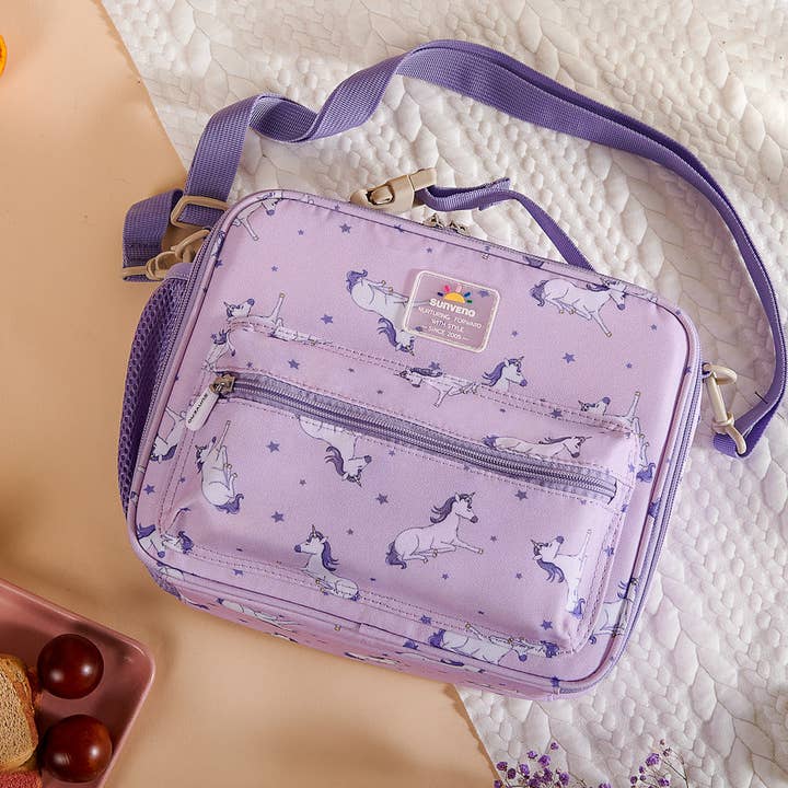 Kids Lunch Box Cooler | Purple Unicorn for wholesale on Faire