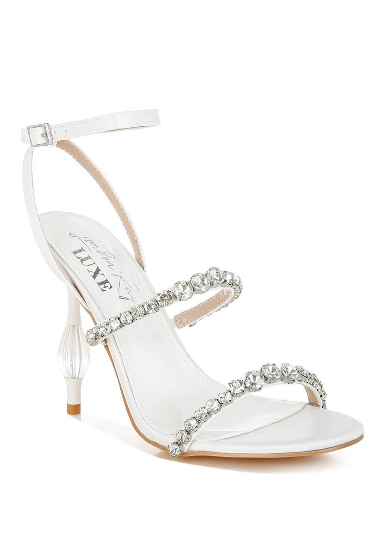 Rag Company - Wholesale High Heels - Women's - Aragon Diamante Embellished Fantasy Heel Sandals0