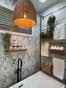 The Veronica Modern Blanket Ladder for wholesale by Industrial Farm Co