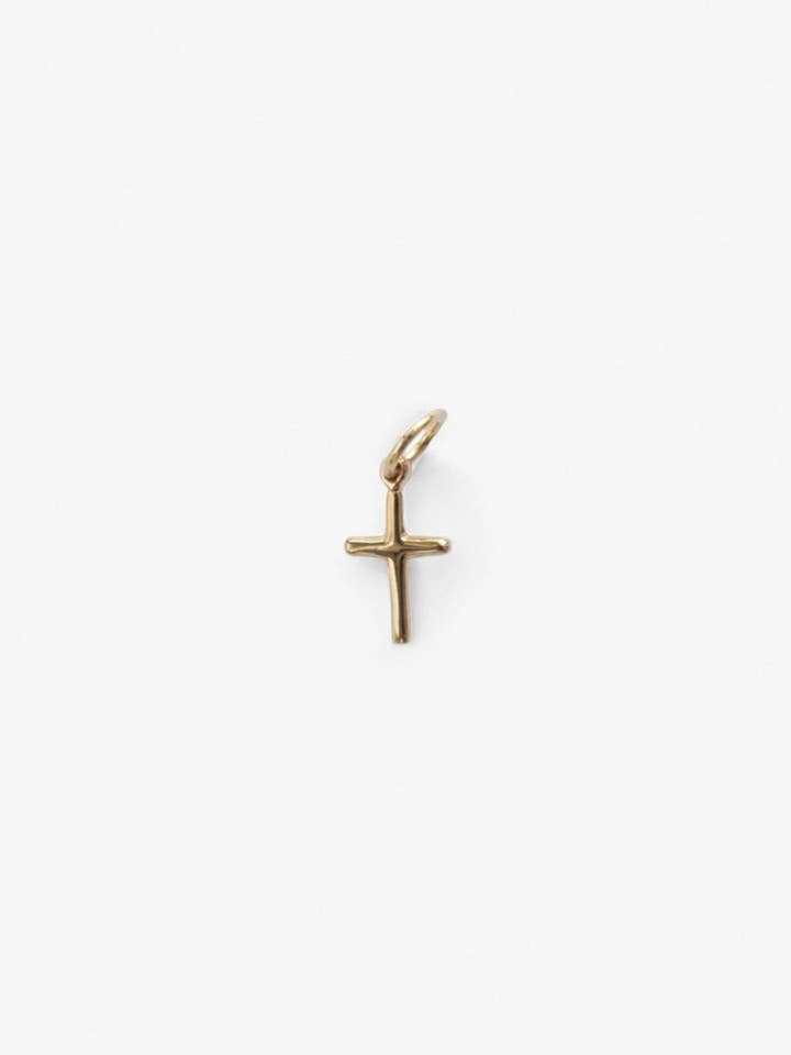 Cross Charm | 18K Gold Vermeil for wholesale by Nusands