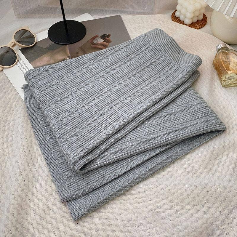 Marayn - Wholesale Pants - Women's - Soft Knit WideLeg Pants Korean Style Autumn Comfort0