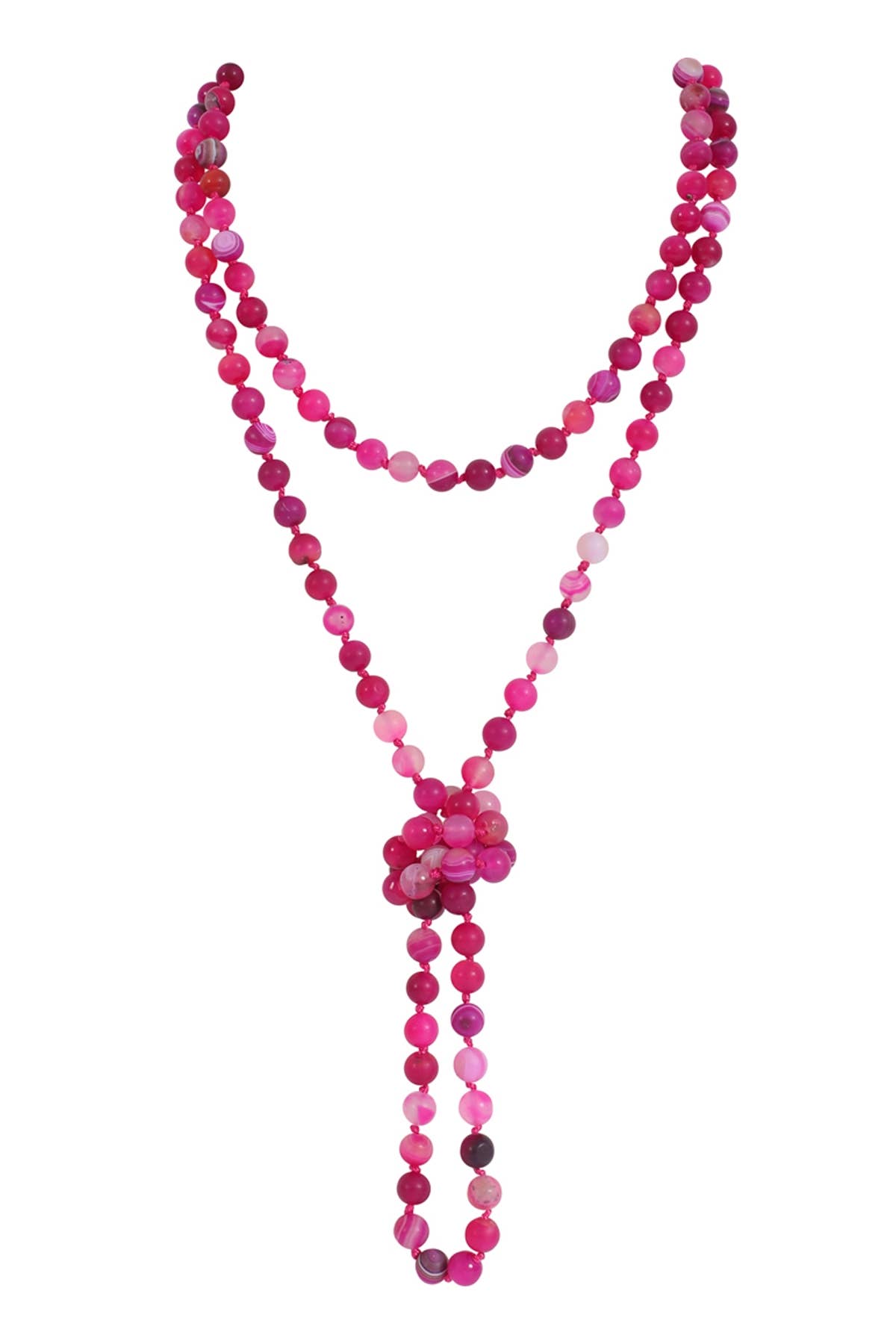 MYS Wholesale Inc - Wholesale Beaded/Pearl Necklace - Natural Stone Hand Knotted Long Necklace23