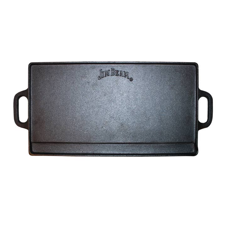 Style Asia - Wholesale Cast Iron Skillet - Jim Beam Double Sided Cast Iron Griddle