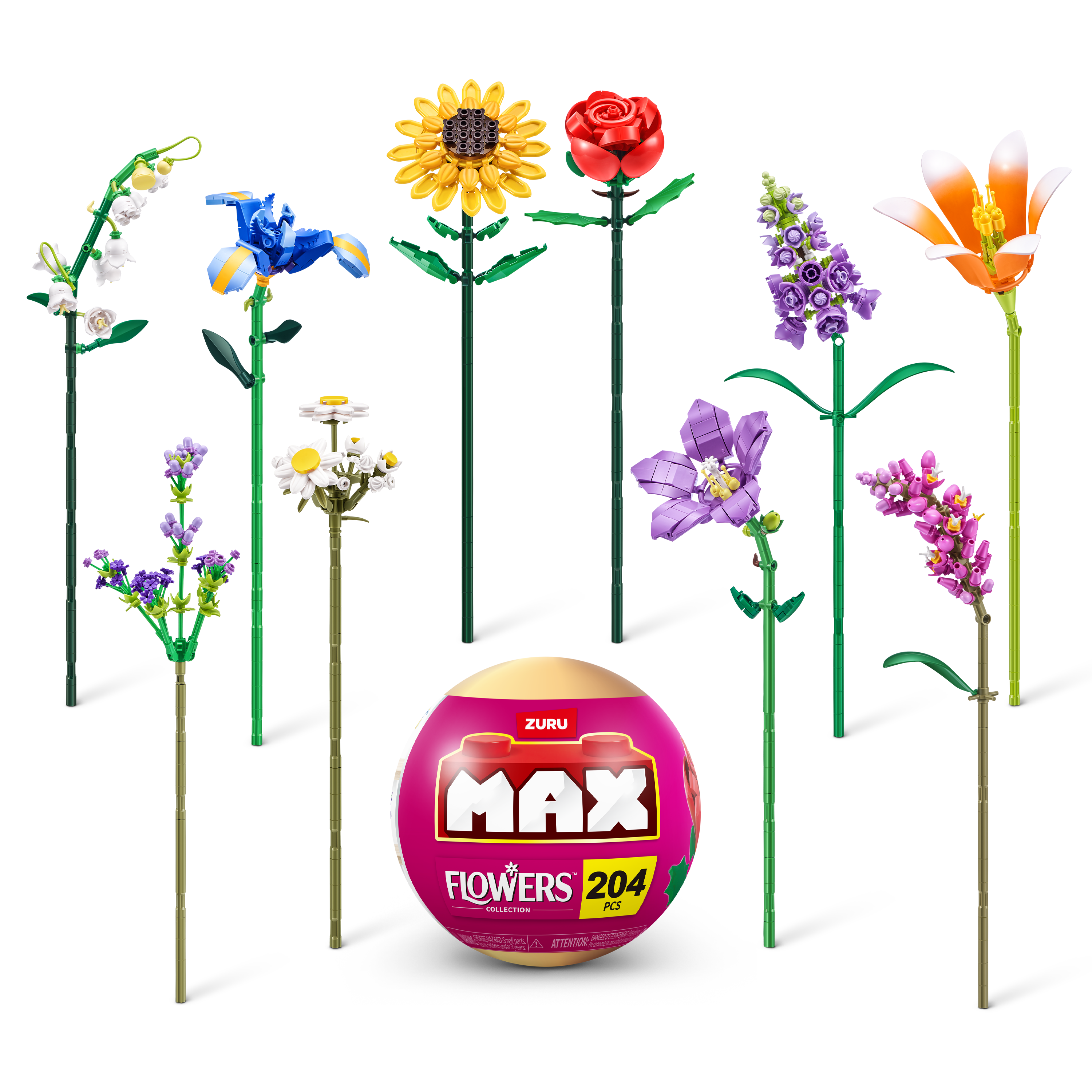 Flowerグッズになります。 PieceRelax - KZ1030 - Mini Bricks Potted Flower - Tulip