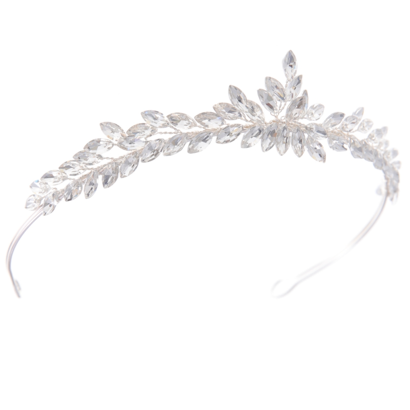 Athena Bridal Jewellery - Wholesale Tiara - Women's - ATHENA COLLECTION - DAINTY DIVA TIARA - AHB204 -SILVER
7