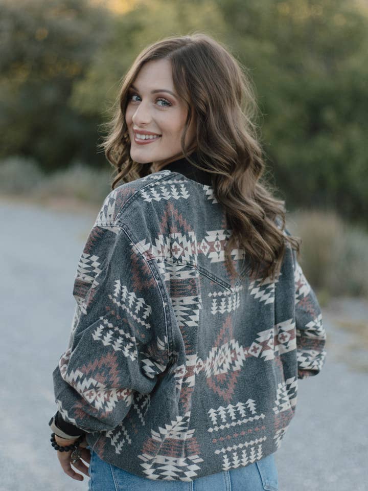 Sterling Kreek - Wholesale Bomber jacket – Women’s - Sagebrush Spirit Bomber Jacket4