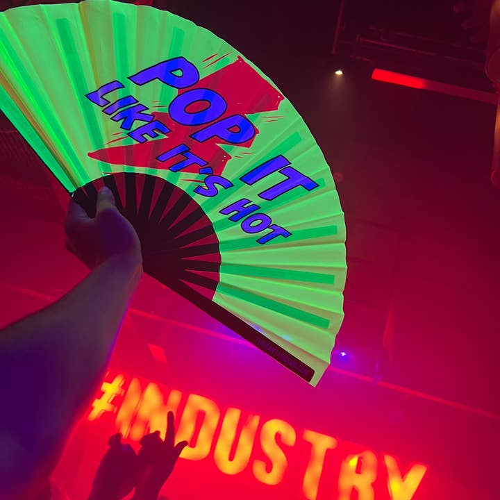 The Gay Fan Club - Wholesale Handheld Folding Fan - Poppers Fan (UV)11
