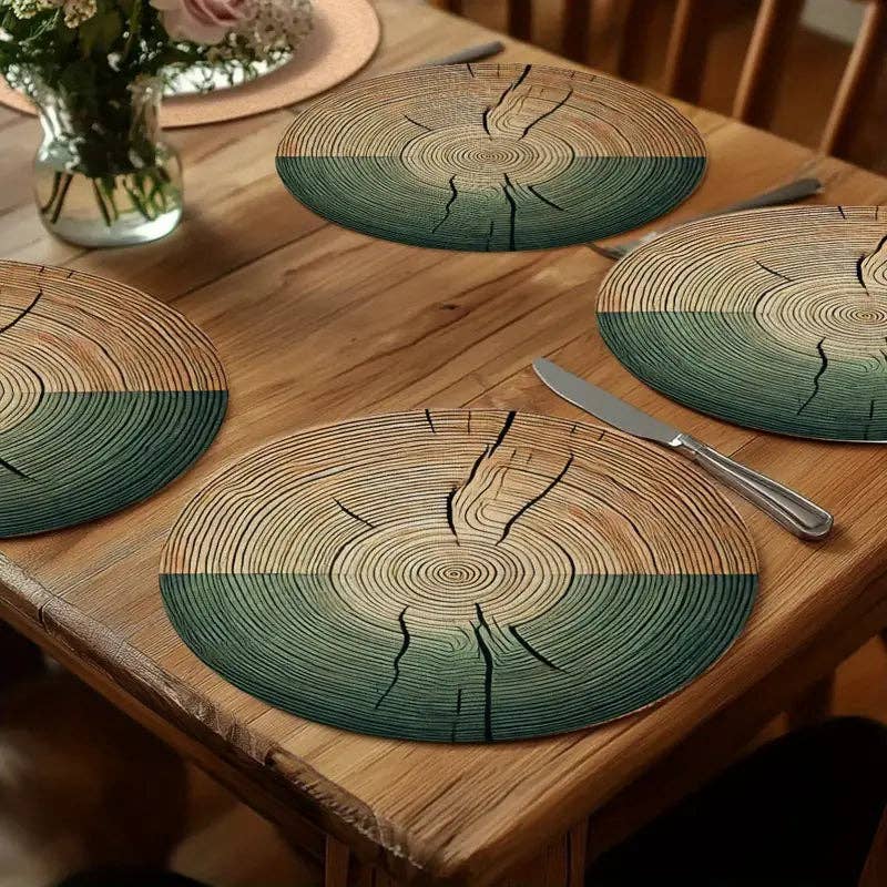 Huis Van Merken - Vendita all'ingrosso Tovagliette - Tovagliette Vintage per le Feste - Tovagliette Lavabili con Decorazione all'Olio d'Oliva3