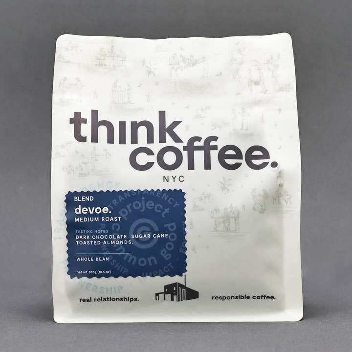 10.5 oz Devoe Blend: NYC Signature Blend for wholesale by Think Coffee