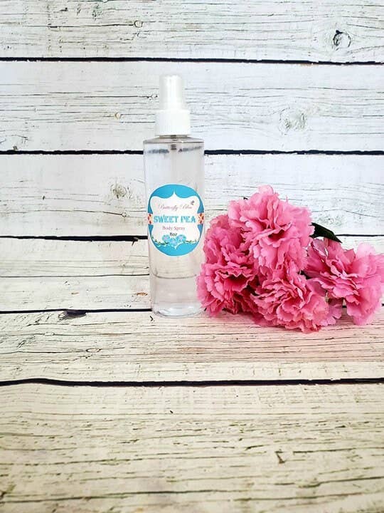 Sweet Pea Floral Scented Body Mist and Spray for wholesale by Butterfly Bliss