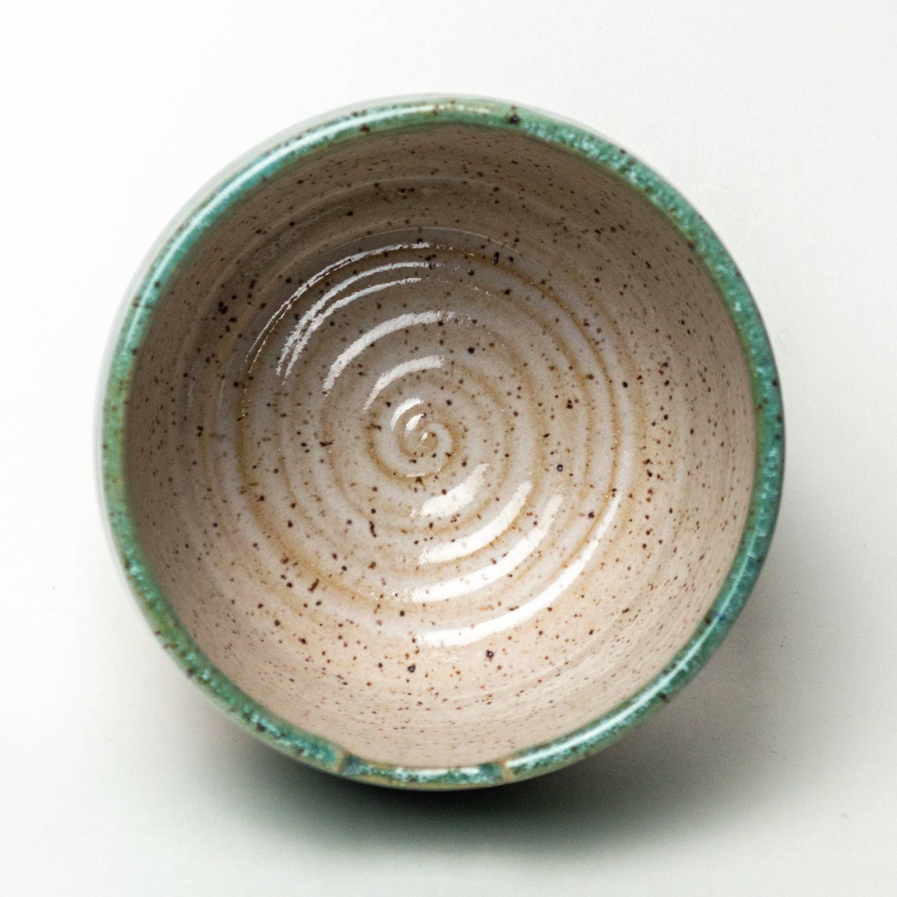 White Squirrel Clayworks - Wholesale Serve Bowl - Rice/Noodle Bowl - Handmade Stoneware Clay - Turquoise2
