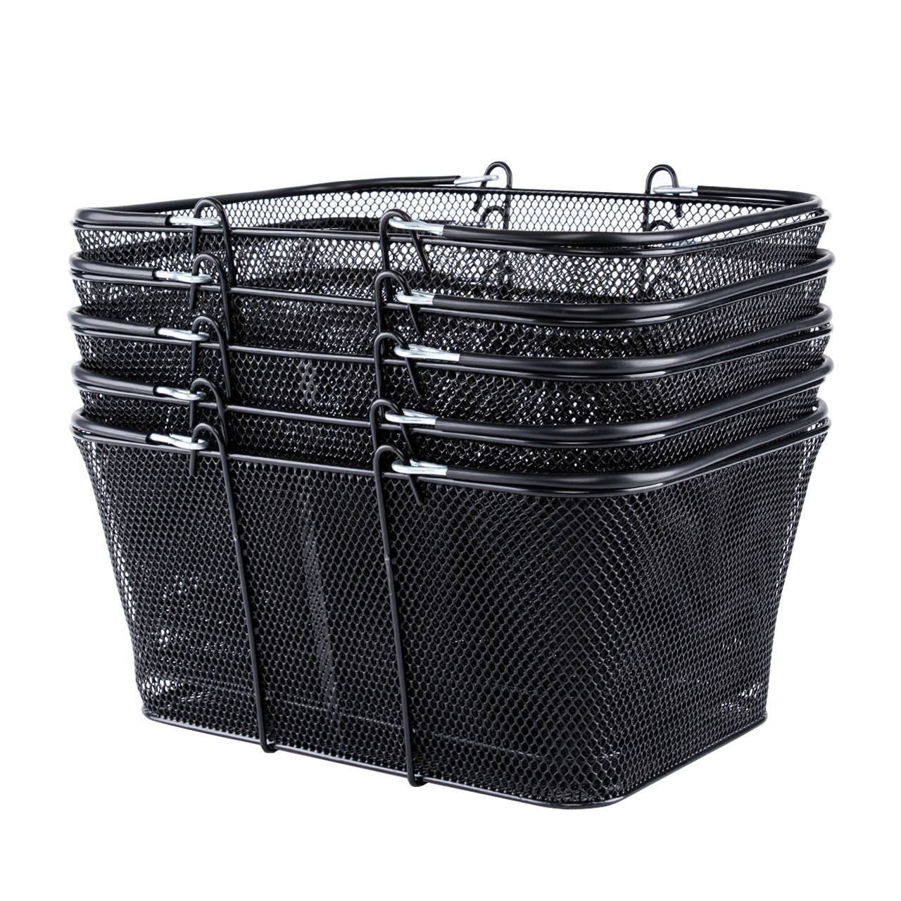 Store Supply Warehouse - Wholesale Shopping Cart - Black Metal Shopping Basket 5