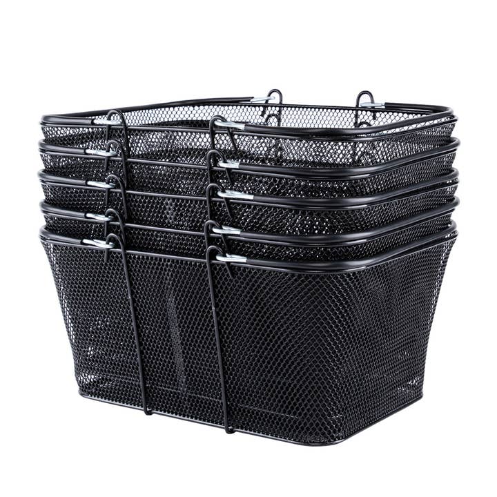 Store Supply Warehouse - Wholesale Shopping Cart - Black Metal Shopping Basket 5