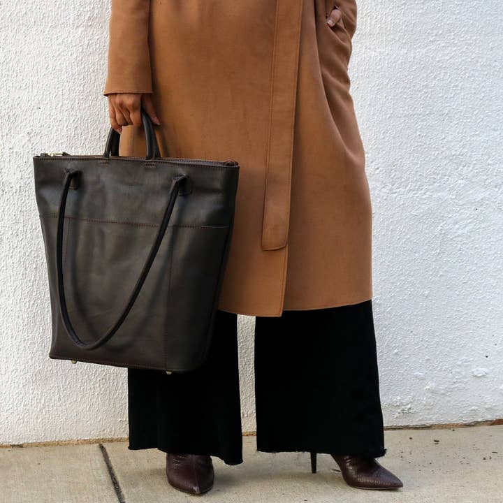 Utility Tote, Dark Hazelnut for wholesale on Faire6