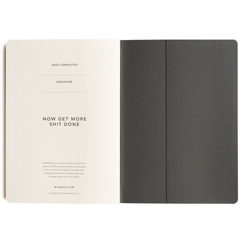 MOXON – wholesale Notebook – MiGoals | Get Shit Done Minimal A52