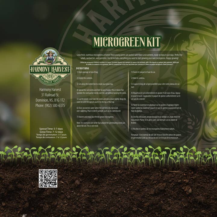 Harmony Harvest - Wholesale Plant Seeds - Radish Microgreen Grow Kit