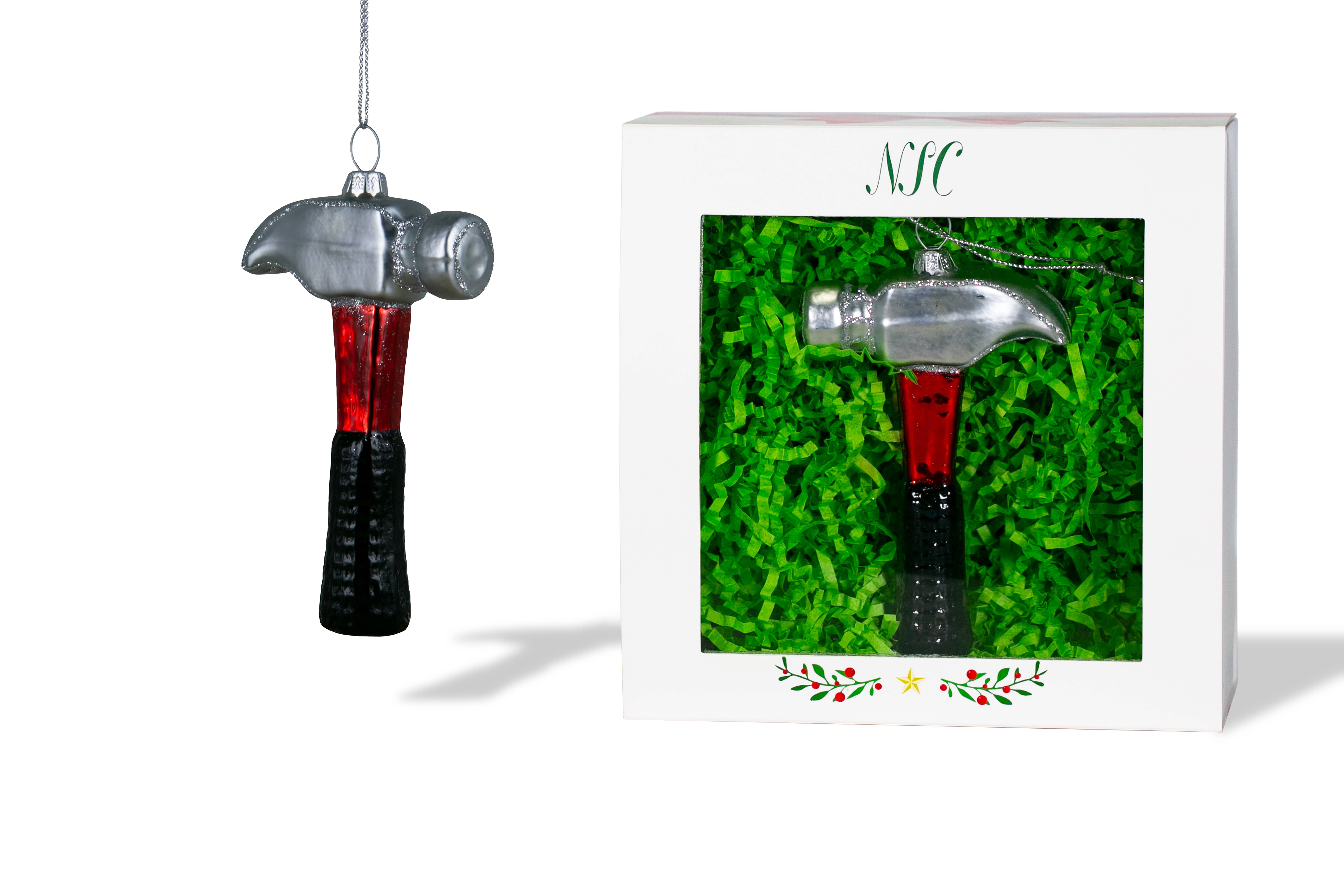 North Star Christmas – Großhandel Verzierung – North Star Christmas | Glasornament in Hammer-Form