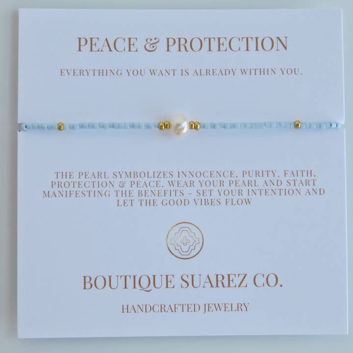 Boutique Suarez Co. - Wholesale Beaded Bracelet - Manifest Peace - Pearl Bracelet71
