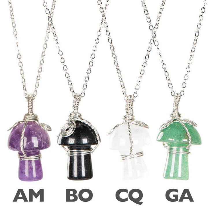 Benjamin International - Wholesale Pendant/Charm Necklace - Mushroom Pendant Necklaces1