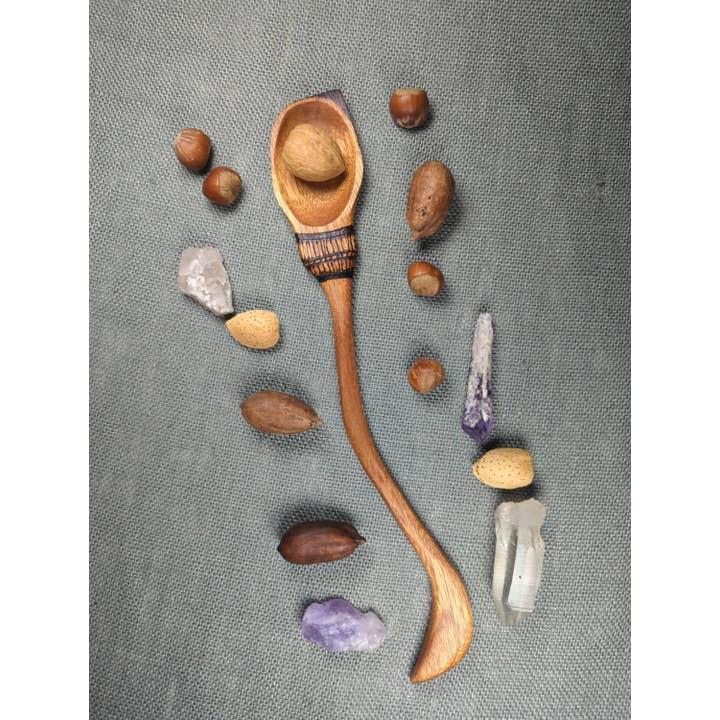 Chaos Woods - Wholesale Kitchen Spoon - Witch Broom Spoon - Hand carved Mahogany wood for cooking6
