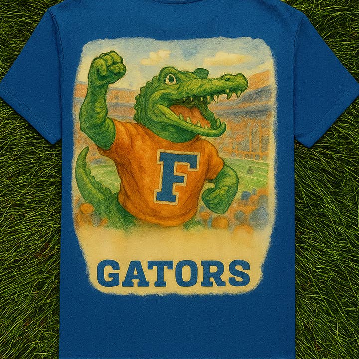 Vintage Gator Tee Shirt for wholesale by River Tide Apparel