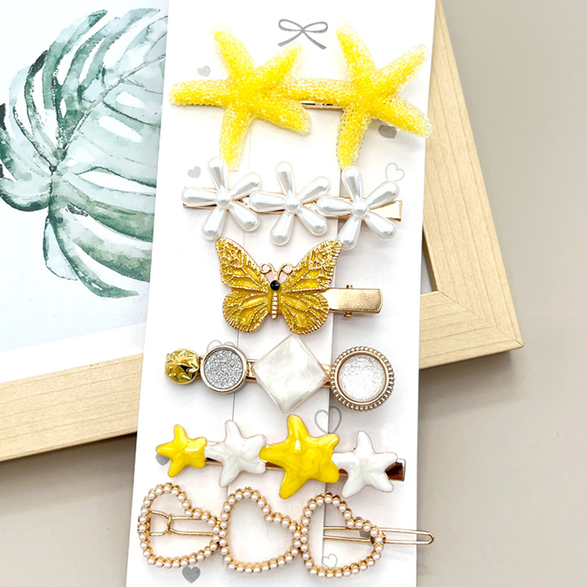 ACCITY - Wholesale Hair Clip - Women's - Rhinestone Pearl Hair Clip Set-Elegant Side Pin _CWASC0349635