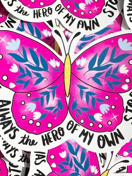 Pegatina - Héroe de mi propia historia para venta al por mayor de Stephanie chinn art