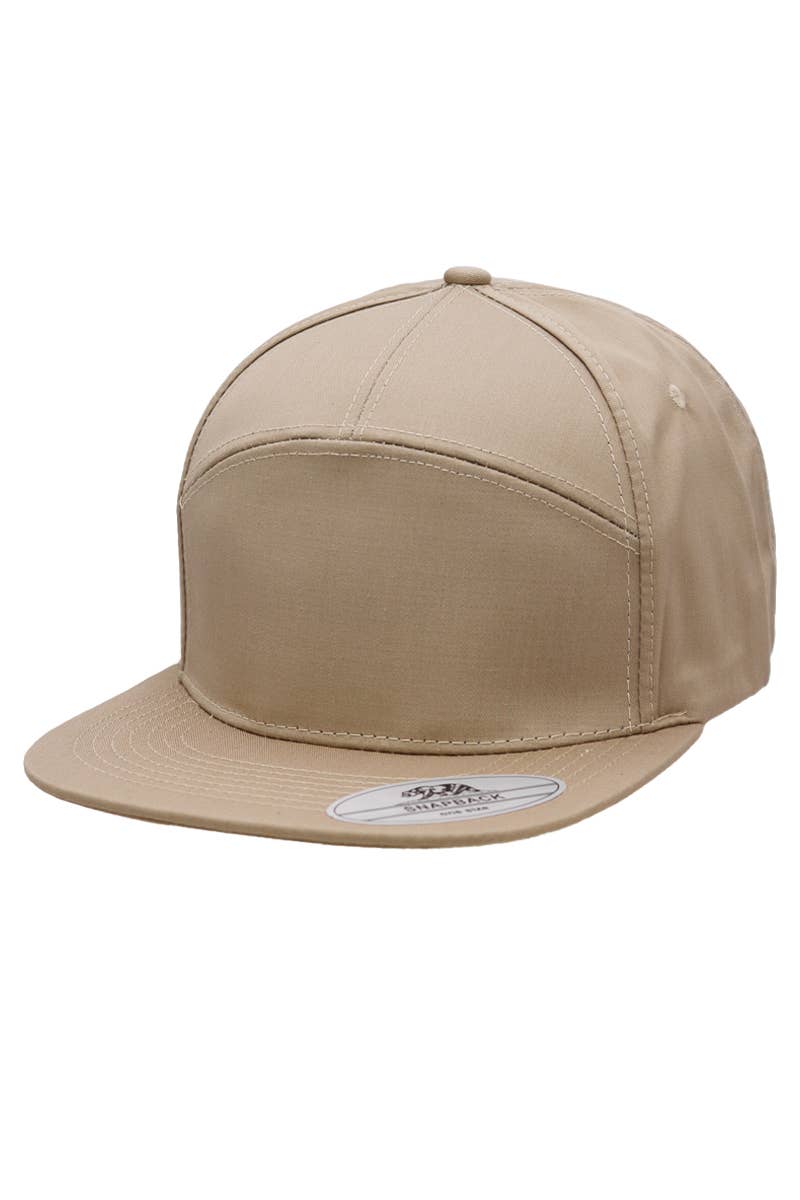 Cap Zone – Boné - Homem por atacado – Snapback de mistura poliéster de algodão sólido com 7 painéis e bico plano3