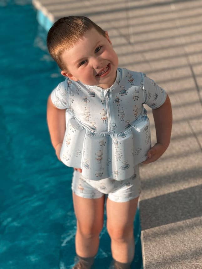 Little Soleil - Wholesale One Piece Swimsuit - Kids - Little Soleil Floatsuit - FossileÂ