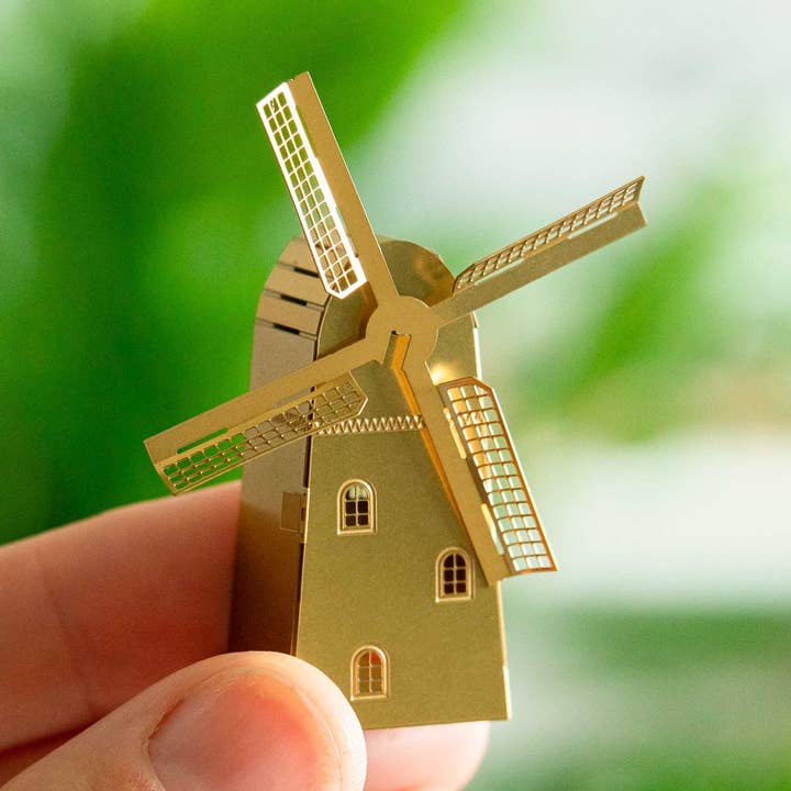 Windmill DIY Model, Brass Ornament for wholesale by Another Studio U.S