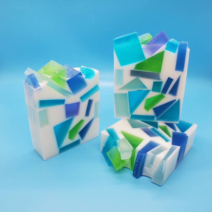 "Sea Glass" Handcrafted Soap for wholesale by Allini Handcrafted Soap